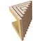 Ekena Millwork 5"W x 5"D x 5"H Wide Landon Rough Cedar Woodgrain TimberThane Corbel, Primed Tan CORUR05X05X05LANRCPR - alternate 6